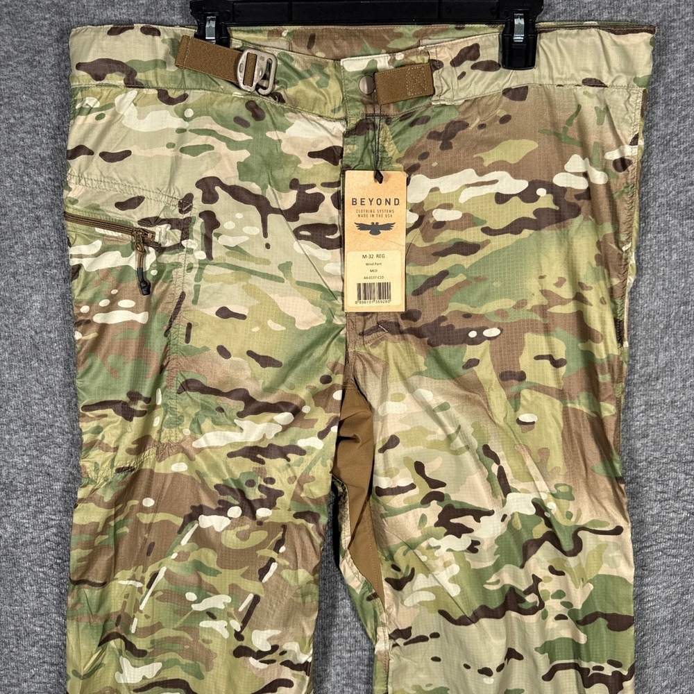 NEW Beyond Clothing Wind Pants Mens Medium 40x32 Reg Multicam Camo Tactical‎ USA